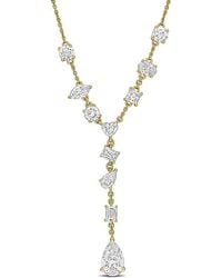 Created Forever - 3 3/4 Ct Tw Multi-Shape Lab-Grown Diamond Lariat Necklace - Lyst