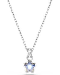 Swarovski - Chroma Rhodium Plated Star Pendant Necklace - Lyst