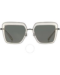 Tory Burch - Silver Rimmed Mixed-media Butterfly Sunglasses - Lyst