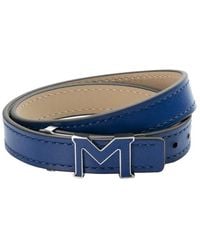 Montblanc - M_Gram 4810 Leather Bracelet - Lyst