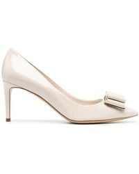 Ferragamo - Vara Bow 70Mm Pumps - Lyst