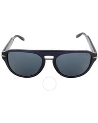Michael Kors - Burbank Blue Gray Aviator Sunglasses  300287 56 - Lyst