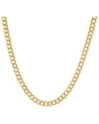 Kylie Harper - 14K Two-Tone Thick 4.5Mm Diamond-Cut Pave Miami Cuban Curb Chain Necklace - Lyst