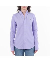 Polo Ralph Lauren - Button-Front Cotton Pique Shirt - Lyst