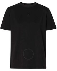 Burberry - Dovey T-shirt With Monogram Embroidery - Lyst