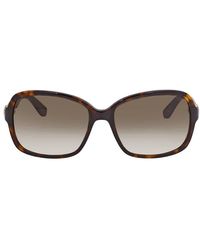 Ferragamo - Oval Sunglasses Sf606s 214 - Lyst