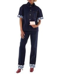 MCM - Embossed Logo Leather Mini Himmel Snap Wallet - Lyst