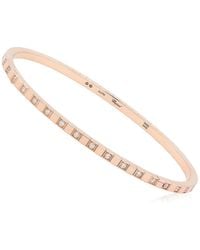 Chopard - 18K Rose Ice Cube Diamonds Bangle - Lyst