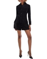 Yohji Yamamoto - Pocket Detail High Neck Shirt - Lyst