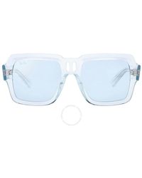 Ray-Ban - Magellan Bio Based Blue Mirror Square Sunglasses Rb4408 67291n 54 - Lyst