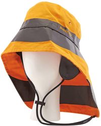 Burberry - Deep Orange/black Stripe Fisherman Bucket Hat - Lyst