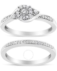 Haus of Brilliance - .925 Sterling Silver 1/4 Cttw Diamond Halo - Lyst