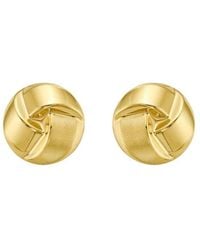 Tresorra - 14K Large Fancy Knot Stud Earrings - Lyst
