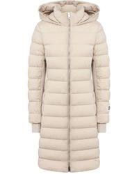 Burberry Ladies Slim Fit Hooded Puffer Coat - Green