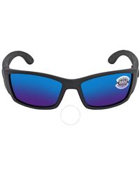 Costa Del Mar - Cta Del Mar Corbina Blue Mirror Polarized Glass Rectangular Sunglasses - Lyst