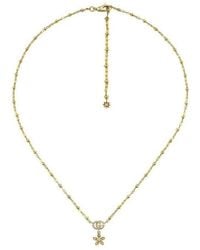 Gucci - Flora 18K Necklace With Diamonds - Lyst