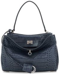 Balenciaga - Air Force Leather Small Rodeo Handbag - Lyst