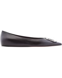 AMINA MUADDI - Nappa Camelia Ballet Flats - Lyst