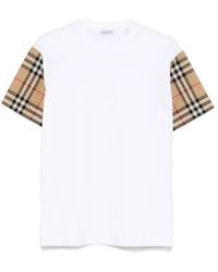Burberry - Vintage Check Sleeve Oversized T-Shirt - Lyst