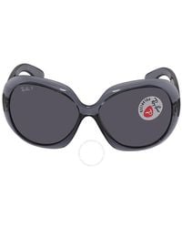 Ray-Ban - Jackie Ohh Ii Transparent Grey Butterfly Sunglasses - Lyst