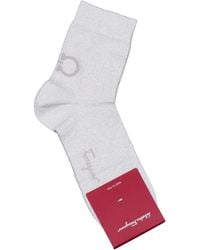 Ferragamo - Gancini Lurex Socks - Lyst
