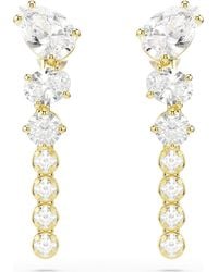 Swarovski - Mesmera Drop Earrings, Mixed Cuts, 18K Finish - Lyst