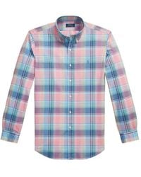 Polo Ralph Lauren - Custom Fit Plaid Poplin Shirt - Lyst
