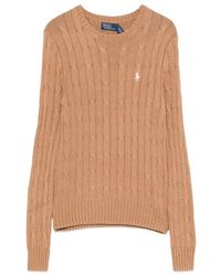 Polo Ralph Lauren - Cable-Knit Cotton Crewneck Sweater - Lyst