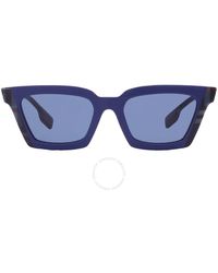 Burberry - Briar Dark Blue Square Sunglasses Be4392u 405780 52 - Lyst
