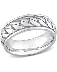Amour - Ribbed Design Ring - Lyst