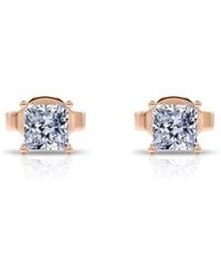 Tresorra - 14K Rose Princess Cut Earth Mined Diamond Stud Earrings - Lyst