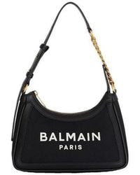 Balmain - Cotton Shoulder Bag - Lyst