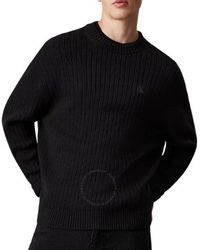 Calvin Klein - Relaxed Ribbed Cotton Jumper - Lyst