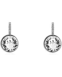 Swarovski - Millenia Rhodium Plated Drop Earrings - Lyst