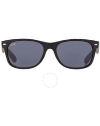 Ray-Ban - New Wayfarer Blue Square Sunglasses Rb2132 622/r5 55 - Lyst