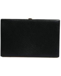 Dolce & Gabbana - Leather Frame Clutch Evening Party Purse Bag Aluminum Goat - Lyst