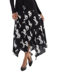 Stella McCartney - Ladies Graphic-Print Silk Midi Skirt - Lyst