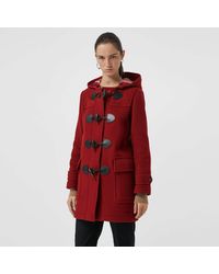 Burberry Ladies Coat Red Kensington Fit Duffle Coat