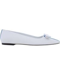 Ferragamo - Ferragamo Vara Bow Leather Ballet Flats, Size 7 C - Lyst