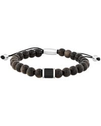 Robert Alton - Obsidian Bead Bolo Bracelet - Lyst