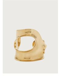 Ferragamo - Small Sculptural Cutout Bracelet - Lyst