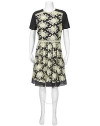 Burberry - Floral-embroidered Lace Dress - Lyst