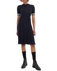 Thom Browne - Ladies Cotton Pleated Cricket Striped Cable Dress - Lyst