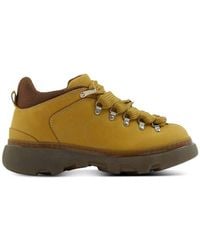 Burberry - Manilla Nubuck Lace-Up Trek Boots, Brand Size 44 Us - Lyst