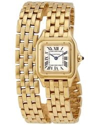 cartier ladies panthere 18ct gold watch