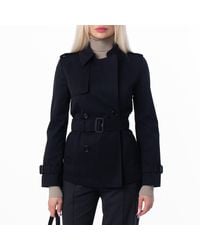 Burberry - Double-Breasted Belted Trench Jacket, Brand Size 2 Us - Lyst