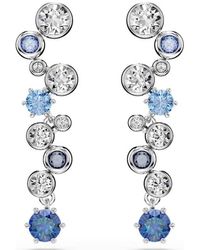 Swarovski - Constella Rhodium Plated Crystal Drop Earrings - Lyst