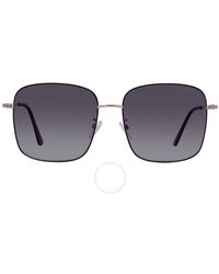 Tom Ford - Grey Gradient Square Sunglasses - Lyst