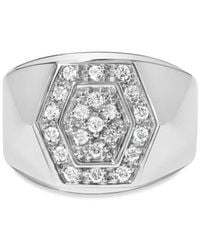 Haus of Brilliance - 925 Sterling 1/2 Cttw Multi-Diamond Hexagon Frame Ring (I-J Color, I3 Clarity) - Lyst
