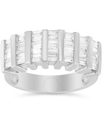 Haus of Brilliance - Sterling Silver 1 Ct. Tdw Multi-row Baguette Diamond Ring - Lyst